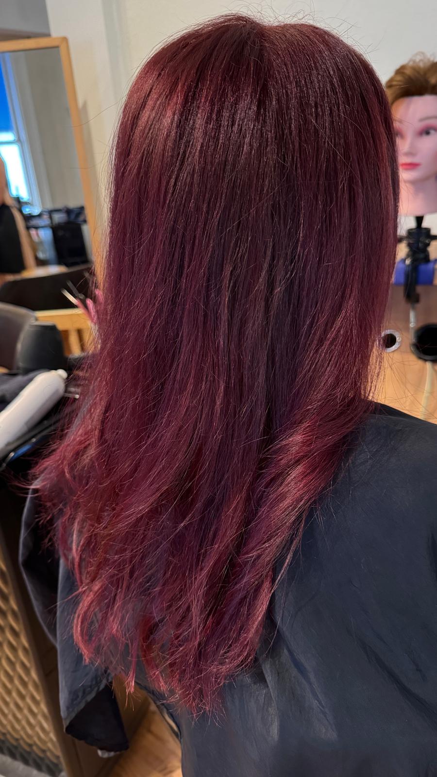 Hair coloring service